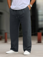 Men's Imported Loose Bottom Dark Grey Trouser
