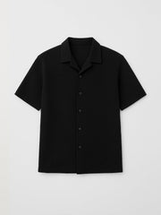 Men’s Luxury Imported Coat Collar Black Shirt