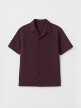 Men’s Luxury Imported Coat Collar Maroon Shirt