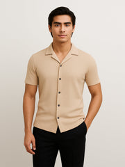 Men’s Luxury Imported Coat Collar Skin Shirt