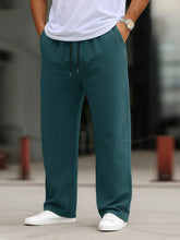 Men's Imported Loose Bottom Steal Blue Trouser