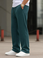 Men's Imported Loose Bottom Steal Blue Trouser