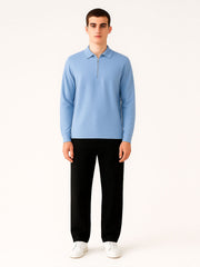 Urban Wolfs Imported Flex Lock Sky Zipper Polo