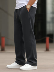 Men's Imported Loose Bottom Dark Grey Trouser