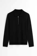 Urban Wolfs Imported Flex Lock Black Zipper Polo